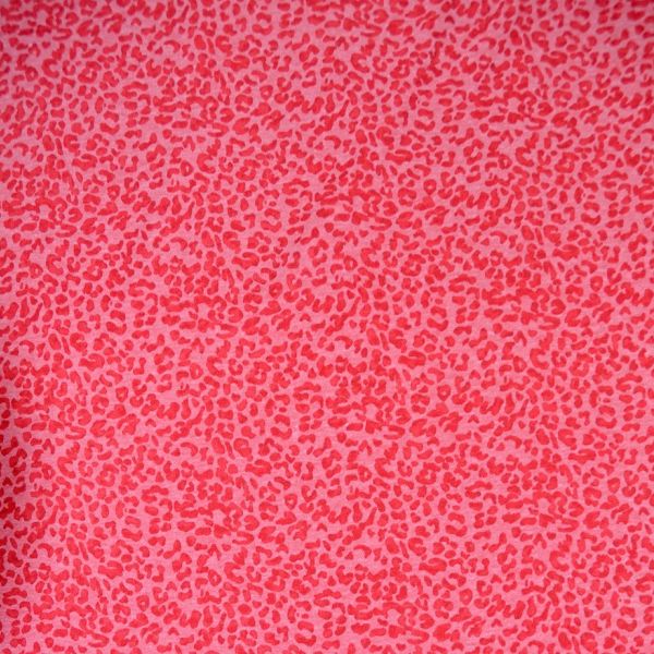 Červený úplet vzor leopard